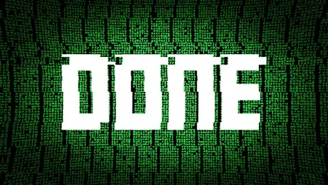 Code glitch done Stock Footage 94715588