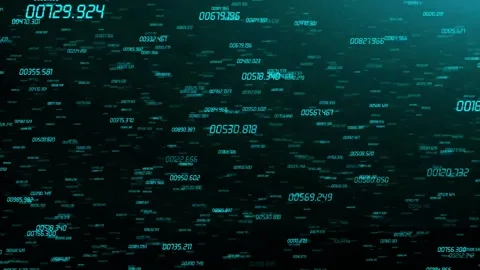 Code hacker glitch Numbers looped background Loop Techno background loop Stock Footage 170439264
