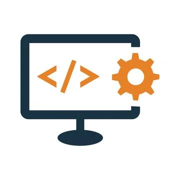 Code, html management icon. Simple editable vector graphics. Stockillustratie