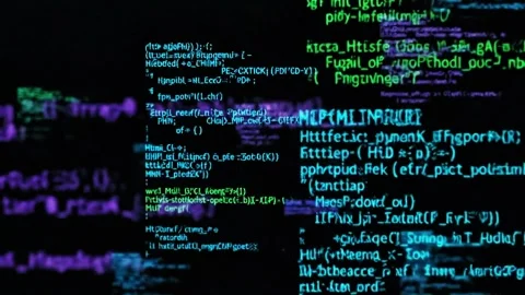 Code HTML php web programming source code. Abstract code background 3d render 動画素材 317811601