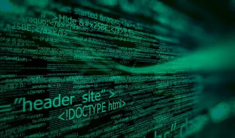 Code, HTML web programming  background Stock Illustration