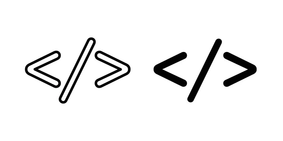 Code icon concept. best for web design 스톡 일러스트