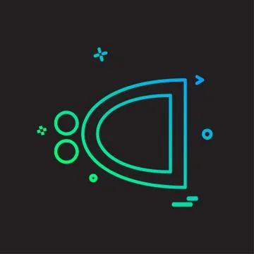 Code icon design vector Illustrazione stock