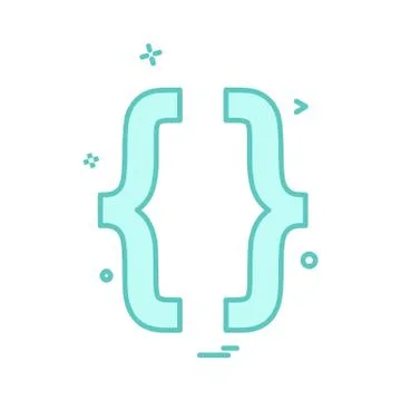 Code icon design vector 스톡 일러스트