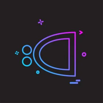 Code icon design vector Illustrazione stock