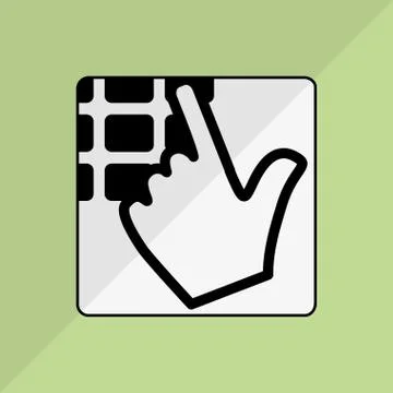 Code icon design, vector illustration Stock-Illustration