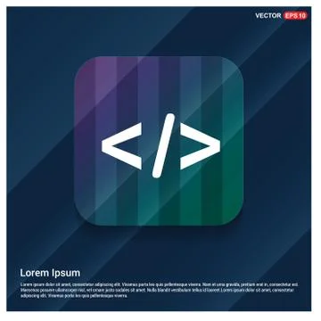 Code icon Stock Illustration