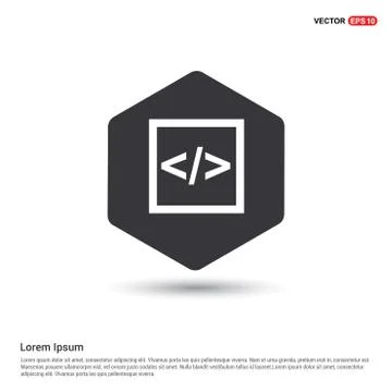 Code icon Stock Illustration