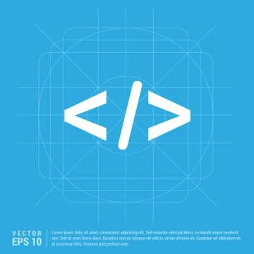 Code icon Illustrazione stock