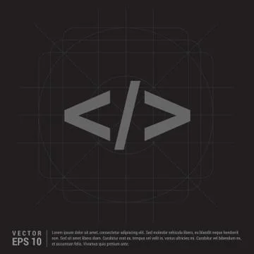 Code icon Illustrazione stock