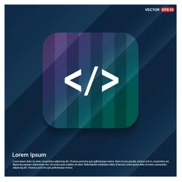 Code icon Stock Illustration