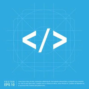 Code icon Illustrazione stock