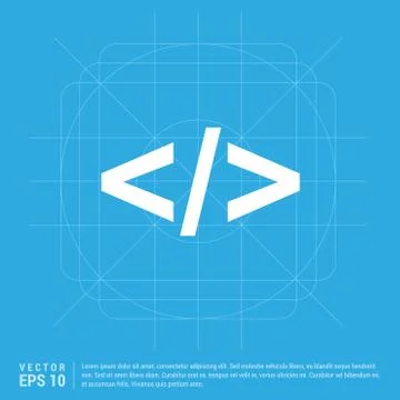 Code icon Stock Illustration