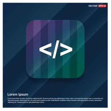 Code icon Illustrazione stock