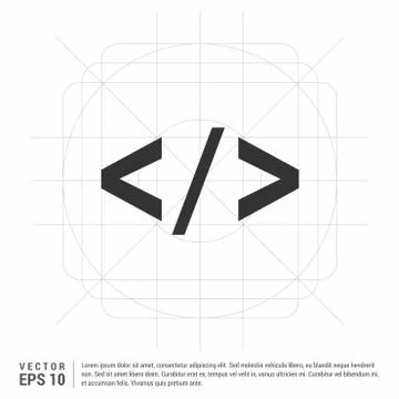 Code icon 스톡 일러스트