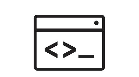 Code Icon. Illustrazione stock