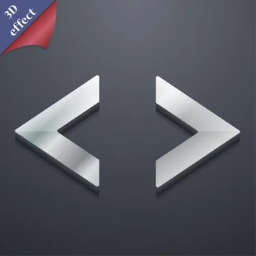 Code icon symbol. 3D style. Trendy, modern design with space for your text . Ras Stock Illustration