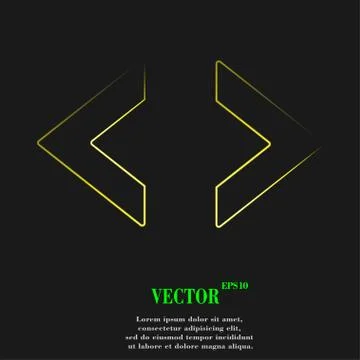 Code icon symbol Flat modern web design with long shadow and space for your t Stockillustratie