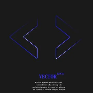 Code icon symbol Flat modern web design with long shadow and space for your t Illustrazione stock