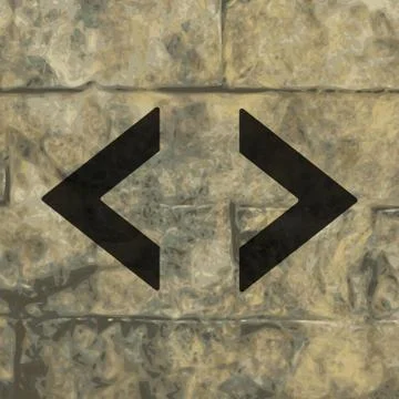 Code icon symbol Flat modern web design with long shadow and space for your t イラスト素材