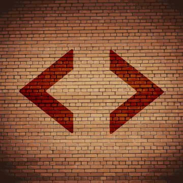 Code icon symbol Flat modern web design with long shadow and space for your t Illustrazione stock