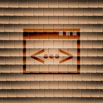 Code icon symbol Flat modern web design with long shadow and space for your t Illustrazione stock