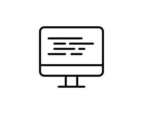 Code Icon in trendy flat style isolated on grey background. Code symbol for y Stock-Illustration