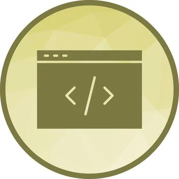 Code icon vector image. Illustrazione stock