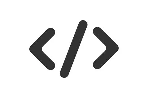 Code icon. Web site data symbol. Sign programining software vector. 스톡 일러스트