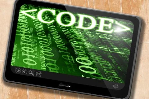 Code Stockillustratie