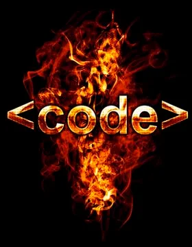 Code, illustration of  number with chrome effects 스톡 일러스트