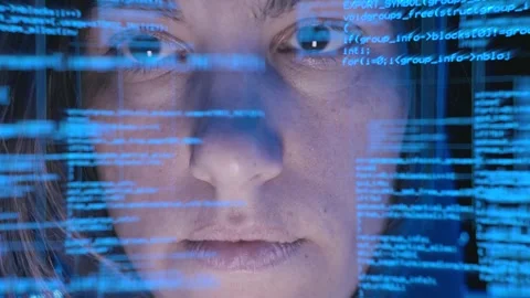 Code Immersion: A Hacker's Intense Focus on the Digital Canvas Stock Footage 270577219