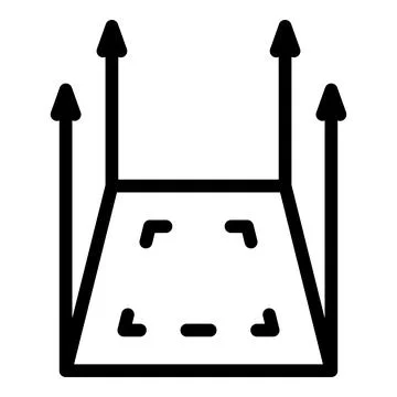 Code integrity icon outline vector. Core mission Stock Illustration