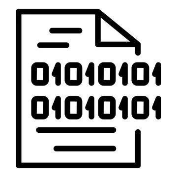 Code interface icon, outline style イラスト素材