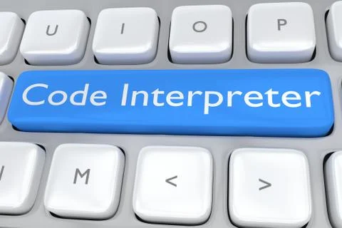 Code Interpreter concept Stockillustratie