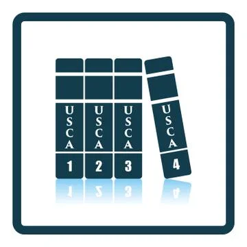 Code of laws icon Illustrazione stock