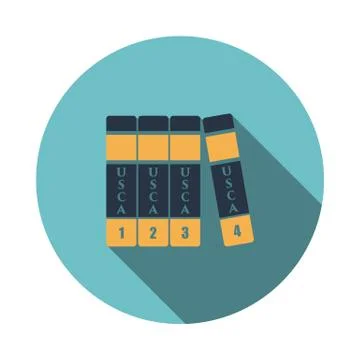 Code of laws icon Ilustración de archivo