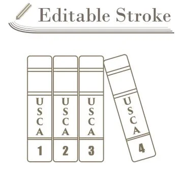 Code Of Laws Icon Illustrazione stock