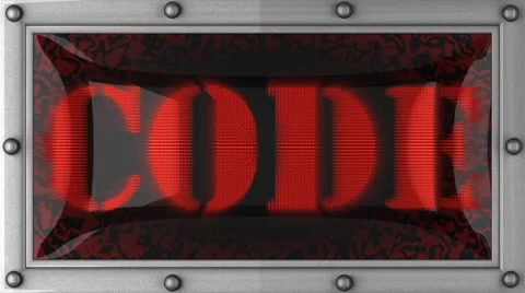 Code on led Stock Footage 8685320