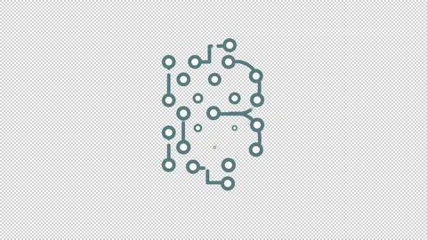 Code line icon on the Alpha Channel Stock Footage 136303309
