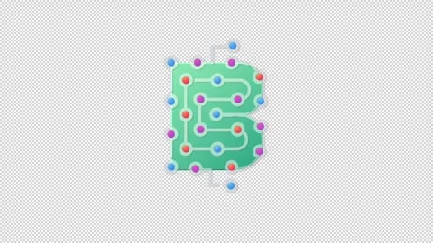 Code line icon on the Alpha Channel Stock Footage 240679461