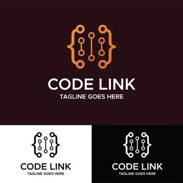 Code Link Logo Stock Illustration