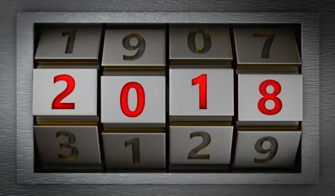 Code lock 2018 Stock Illustration