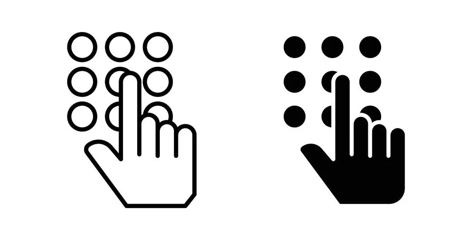 Code lock icon bundle for website design projects Stock-Illustration