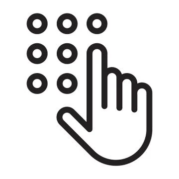 Code lock icon Stock Illustration