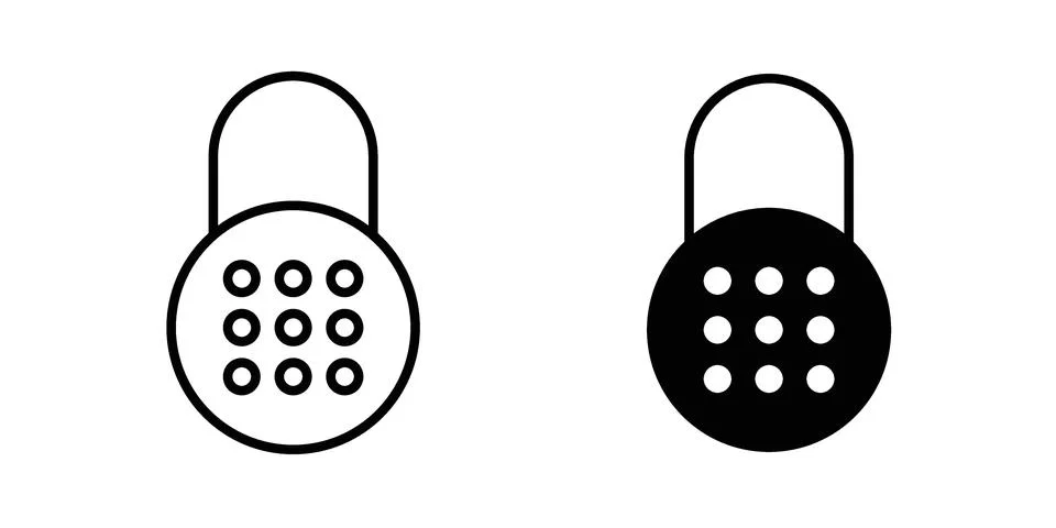 Code lock icon for web projects 스톡 일러스트