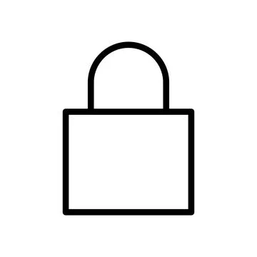 Code lock line icon isolated on white background. Black flat thin icon on m.. 스톡 일러스트