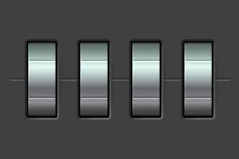 Code lock template Illustrazione stock