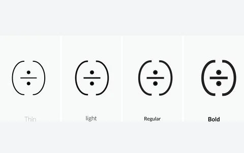 Code minus icon. Thin, Light Regular And Bold style design isolated on whit.. Stock Illustration