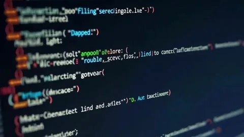 Code in Motion The Artistry of Digital Craftsmanship, Vibrant Closeup 库存影片 304324111